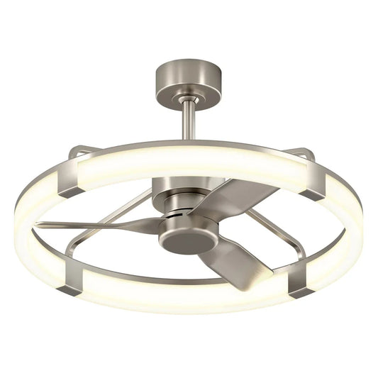 Artika Sunnyvale 28” Fandelier with Remote  Brushed Nickel