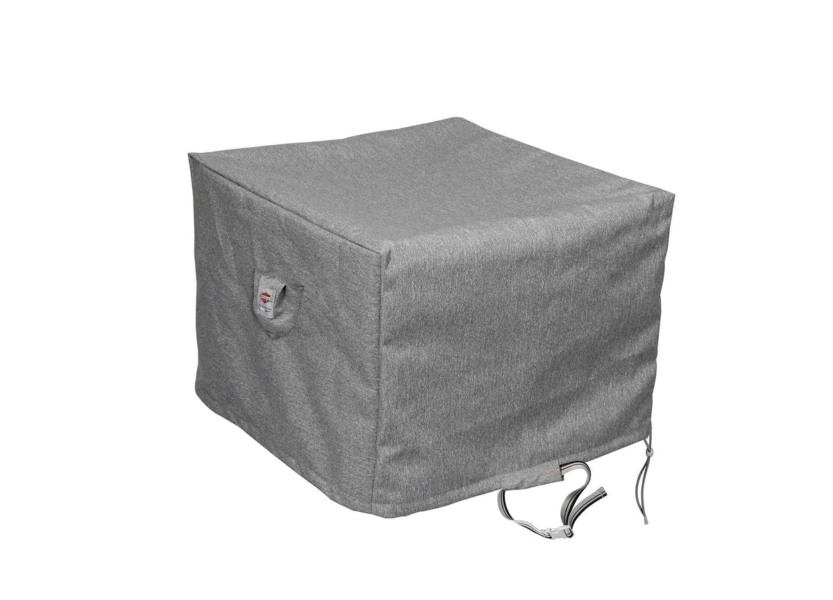 Premium Heavy-Duty Square Fire Table Cover - 3-Layer Water & UV-Resistant, Platinum Series, 44" W x 44" D x 25" H for Outdoor Patio Furniture