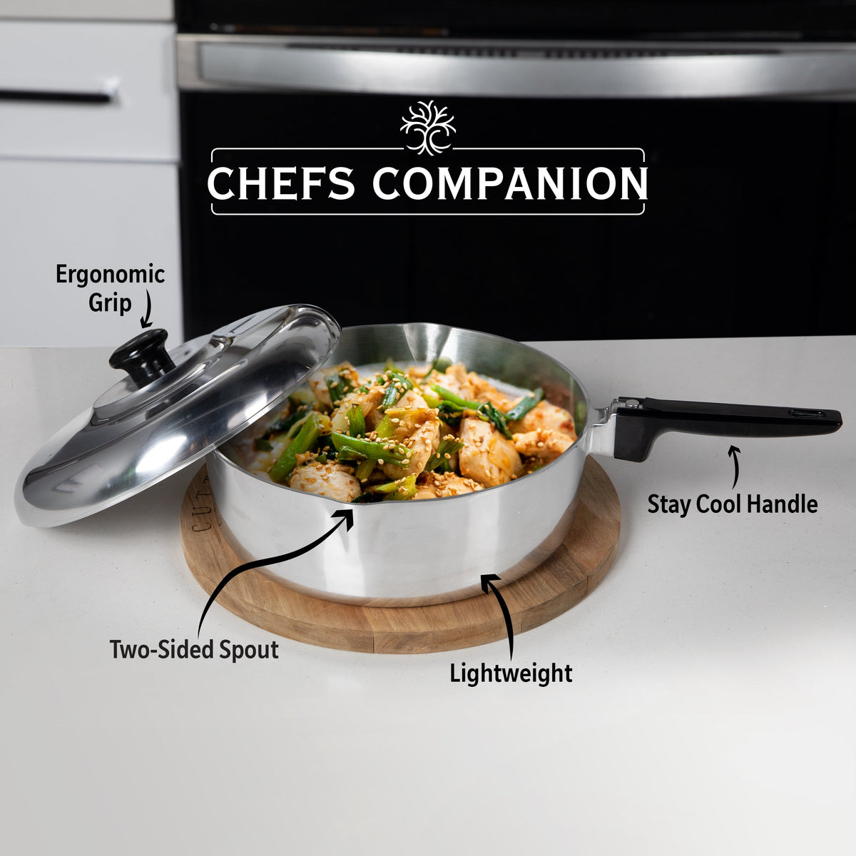 12 Inch Sauté Pan with Lid