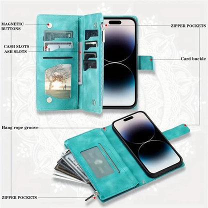 Stylish Leather Lanyard Wallet Case