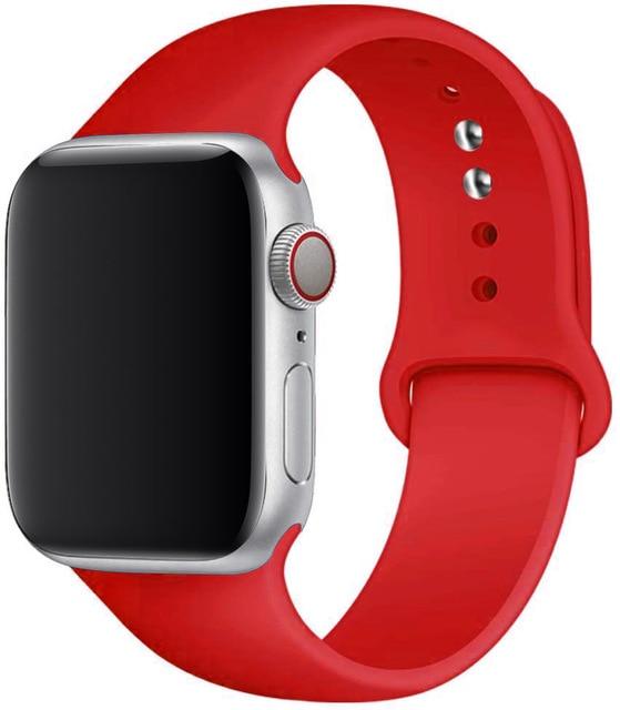 Silicone Strap Apple Watch Bands